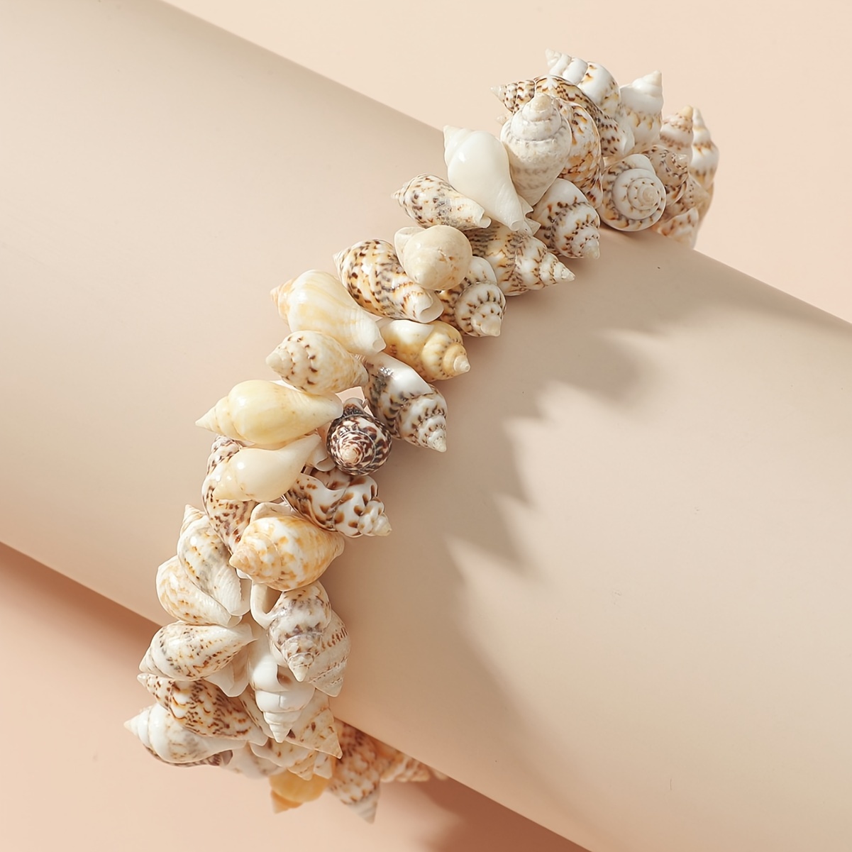 Boho Natural Conch Shell Bracelet for Women